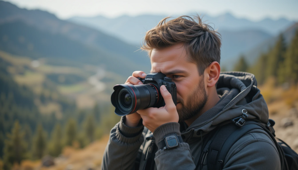Compact DSLR camera for travel photography